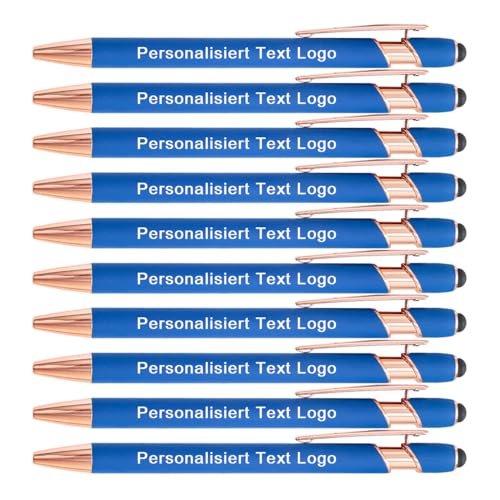 HEYZARDA Kugelschreiber mit Gravur Namen Text Logo für Büro Schule Business Stift 100 Pc See von HEYZARDA