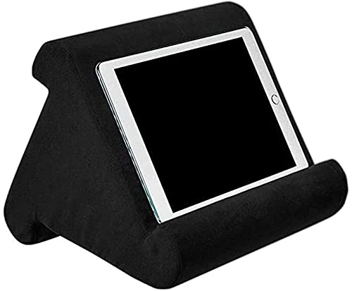 HEZHU Tablet Ständer Kissen Kissenständer Buchablage Multi Angle Soft Bed Pillow Holder Tragbarer Dreieck Tablet Ständer (Schwarz) von HEZHU