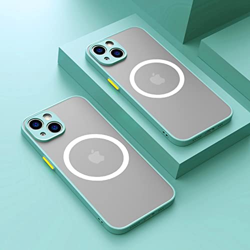 HFADY Magnetische Ladehülle für iPhone 14 13 11 12 Pro Max Mini Plus XS Max XR X Armor Cover Funda, Mintgrün, für iPhone 12 Pro HFADY Magnetische Ladehülle für iPhone 14 13 11 12 Pro Max Mini Plus XS Max XR X Armor Cover Funda, Mintgrün, für iPhone 12 Pro von HFADY