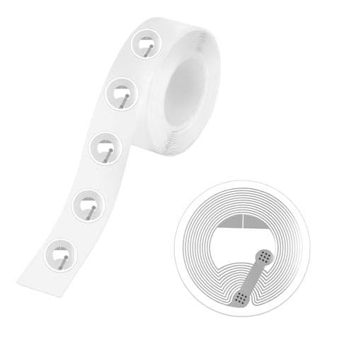 60 Stück NFC Tag Sticker 25mm NFC Aufkleber Ntag213 NFC 213 Tag Wiederbeschreibbar NFC Karten Programmierbar 144 Byte Speicher NFC Chip NFC Card NFC Sticker für Alle NFC-fähigen Handys und Geräte von HFDONGL