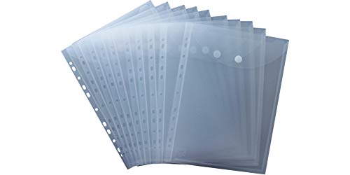 EXXO by HFP 35461 Prospekthülle mit Klappe und Abheftrand, 10 Stück, 310 x 235 mm, transparent natur EXXO by HFP 35461 Prospekthülle mit Klappe und Abheftrand, 10 Stück, 310 x 235 mm, transparent natur von HFP