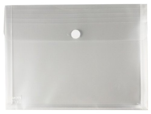 EXXO by HFP 90761 Sammelmappe/Sammeltasche A4 quer mit 30 mm Füllhöhe, 10 Stück, transparent natur, 330 x 250 x 30 mm von HFP