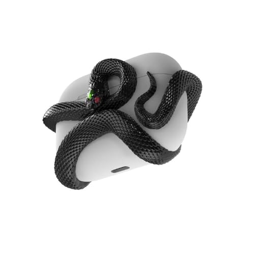 Schlangen-Kopfhörer-Hülle, Headset-Schutzhülle für AirPods 4, Kopfhörer 4. Abdeckung, Hallowe, frühe Generation von HFSAZJ