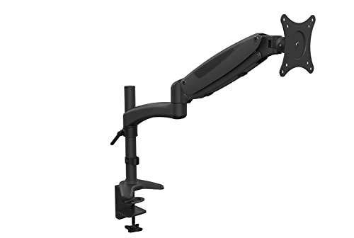 HFTEK® Tisch Monitor Standfuß Halterung Halter Tisch Stand für TFT LED LCD Bildschirme von 15 - 27 Zoll mit VESA 75 / 100 (GM112D schwarz) von HFTEK