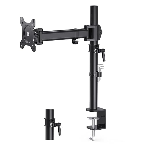HFTEK 13-34 Zoll Monitor Halterung Monitor Arm Bildschirmhalterung monitorständer stand für LED LCD Bildschirme Monitor Tischalterung 1 Monitor Höhenverstellbar Neigbar Schwenkbar,VESA 75*75/100*100 von HFTEK