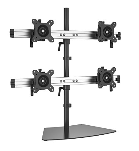 HFTEK 4-Fach-Monitor-Halterung Tisch - Stand - Ständer - Halter - Tischhalterung (MP240S-L) von HFTEK