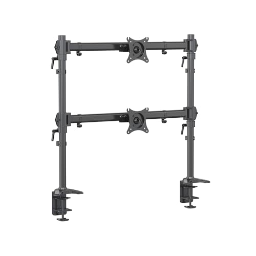 HFTEK - Dual Monitor Halterung für 2 monitore 15-34 Zoll Curved Bildschirme 15kg pro arm Monitor Mount Höhenverstellbar Neigbar Schwenkbar 360° Drehbar Monitor Ständer VESA 75 100 - MS222C-N HFTEK - Dual Monitor Halterung für 2 monitore 15-34 Zoll Curved Bildschirme 15kg pro arm Monitor Mount Höhenverstellbar Neigbar Schwenkbar 360° Drehbar Monitor Ständer VESA 75 100 - MS222C-N von HFTEK