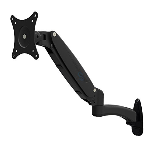 HFTEK - Monitor TV Wand Halterung Halter - mit Gasdruckfeder bis 8 kg belastbar - Wandhalterung für Bildschirme von 15 bis 27 Zoll mit VESA 75/100 - HF19DB HFTEK - Monitor TV Wand Halterung Halter - mit Gasdruckfeder bis 8 kg belastbar - Wandhalterung für Bildschirme von 15 bis 27 Zoll mit VESA 75/100 - HF19DB von HFTEK