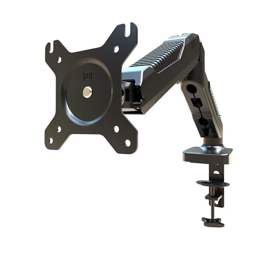 HFTEK Monitor Tischhalterung für Bildschirme von 15-34 Zoll Monitor Halterung 2 bis 9 kg Monitor Arm Curved Durch Schwenken, Neigen und Drehen VESA 75/100 - HF12GM09 von HFTEK