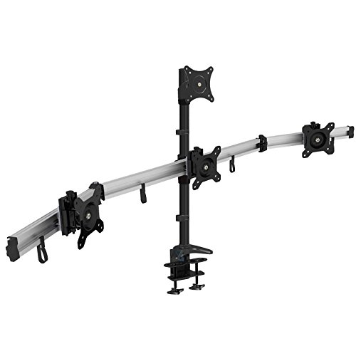 HFTEK - vierfach-Monitorarm - Tischhalterung für 4 Bildschirme von 15 – 27 Zoll mit VESA 75/100 - (MP234C-L) von HFTEK