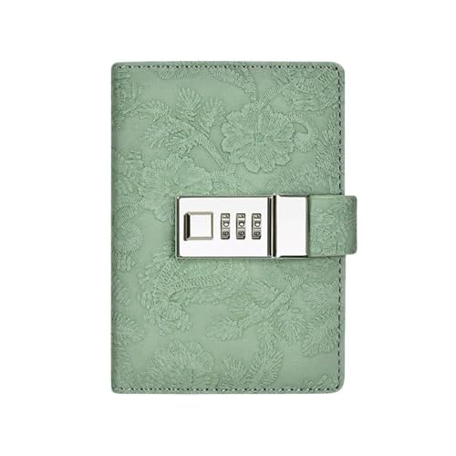 HFYRBDKSPI A7-Tagebuch mit Schloss für Mädchen und Frauen, Vintage-Schloss, Tagebuch, 192 Seiten, College, liniert, Geheimtagebuch mit Schloss, Grün HFYRBDKSPI A7-Tagebuch mit Schloss für Mädchen und Frauen, Vintage-Schloss, Tagebuch, 192 Seiten, College, liniert, Geheimtagebuch mit Schloss, Grün von HFYRBDKSPI