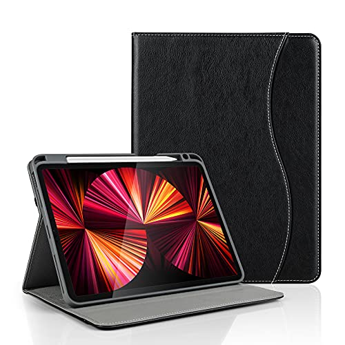 HFcoupe Schutzhülle für iPad Pro 27,9 cm (11 Zoll), 4. / 3. / 2. / 1. Generation (2022/2021/2020/2028), iPad Pro 27,9 cm (11 Zoll) mit Stifthalter, Multi-Winkel-Ansicht, Folio-Abdeckung, automatischer von HFcoupe