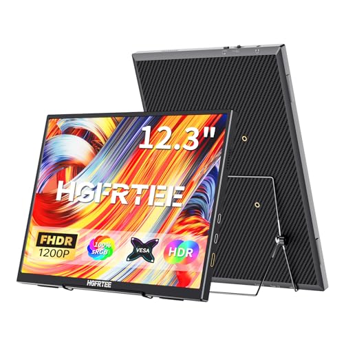 HGFRTEE Portable Monitor 12.3 Inch,FHD 1920x1200 IPS Screen,Small HDMI USB-C Display,Built-in Speaker and Small-Stands,Travel Monitor for Laptop/PC/Switch/PS3/4 HGFRTEE Portable Monitor 12.3 Inch,FHD 1920x1200 IPS Screen,Small HDMI USB-C Display,Built-in Speaker and Small-Stands,Travel Monitor for Laptop/PC/Switch/PS3/4 von HGFRTEE