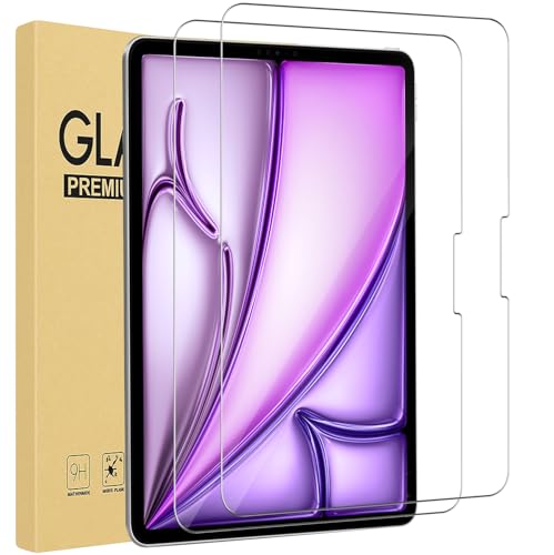 HGH Displayschutzfolie für iPad Air 13 Zoll M3/M2 (2025/2024), 9H Hartglasfolie, HD klar, 2 Stück von HGH