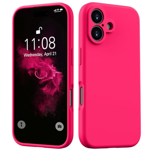 HGH Flüssig Silikon Hülle für iPhone 16, Handyhülle für iPhone 16 Hülle, 3-Schicht-Struktur FallSchutz Case mit Weiches Mikrofaser Futter Matt Hülle für iPhone 16 6.1" Neu Rosa HGH Flüssig Silikon Hülle für iPhone 16, Handyhülle für iPhone 16 Hülle, 3-Schicht-Struktur FallSchutz Case mit Weiches Mikrofaser Futter Matt Hülle für iPhone 16 6.1" Neu Rosa von HGH