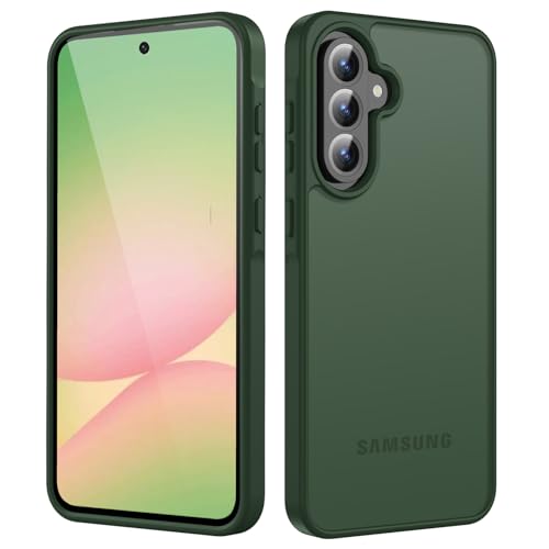 HGH Hülle für Samsung Galaxy A56 5G / A36 5G, [Militärstandard Schutz] Handyhülle, Transluzente Matt Rückseite Schutzhülle Case, Anti-Fingerabdruck, Kratzfest - Grün von HGH