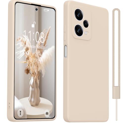 HGH Hülle kompatibel mit Xiaomi Redmi Note 12 Pro 5G Hülle, Handyhülle für Xiaomi Redmi Note 12 Pro 5G Silikon,Ultradünnes Weiches Anti-Kratzt Schutzhülle für Redmi Note 12 Pro 5G - Khaki von HGH