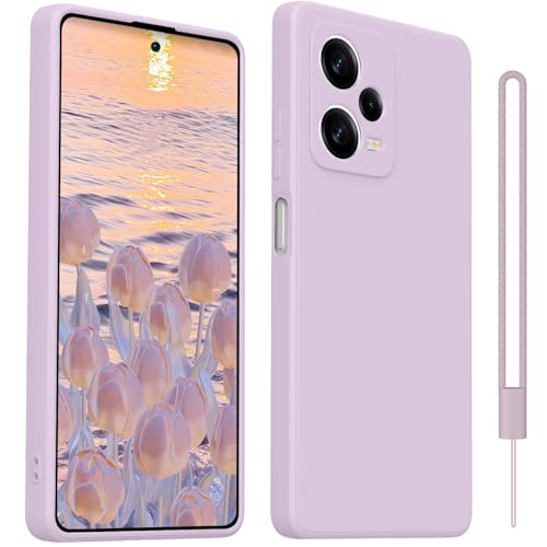 HGH Hülle kompatibel mit Xiaomi Redmi Note 12 Pro 5G Hülle, Handyhülle für Xiaomi Redmi Note 12 Pro 5G Silikon,Ultradünnes Weiches Anti-Kratzt Schutzhülle für Redmi Note 12 Pro 5G - Lila von HGH