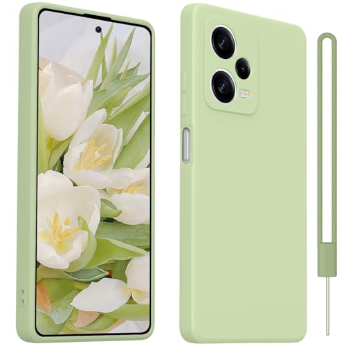 HGH Hülle kompatibel mit Xiaomi Redmi Note 12 Pro 5G Hülle, Handyhülle für Xiaomi Redmi Note 12 Pro 5G Silikon,Ultradünnes Weiches Anti-Kratzt Schutzhülle für Redmi Note 12 Pro 5G - Matcha-Grün von HGH