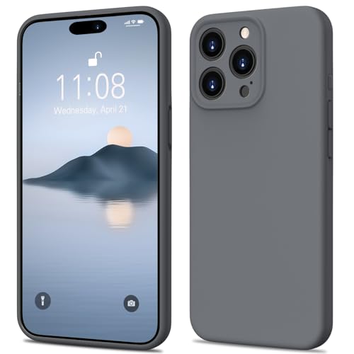 HGH Liquid Silikon für iPhone 14 Pro Max Hülle, Handyhülle für iPhone 14 Pro Max Case Dünn Kameraschutz Schutzhülle für iPhone 14 Pro Max Mikrofaser-Futter für iPhone 14 Pro Max,Anthrazitgrau HGH Liquid Silikon für iPhone 14 Pro Max Hülle, Handyhülle für iPhone 14 Pro Max Case Dünn Kameraschutz Schutzhülle für iPhone 14 Pro Max Mikrofaser-Futter für iPhone 14 Pro Max,Anthrazitgrau von HGH