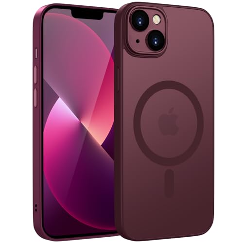 HGH Magnetisch Hülle für iPhone 13 6,1 Zoll Kompatibel mit MagSafe, Durchscheinende Matt Handyhülle für iPhone 13 Dünn Stoßfest Schutzhülle kameraschutz für iPhone 13 Case Fuchsie HGH Magnetisch Hülle für iPhone 13 6,1 Zoll Kompatibel mit MagSafe, Durchscheinende Matt Handyhülle für iPhone 13 Dünn Stoßfest Schutzhülle kameraschutz für iPhone 13 Case Fuchsie von HGH