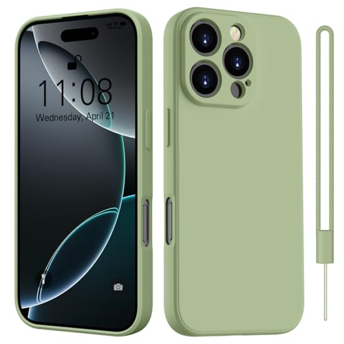 HGH Hülle Silikon für iPhone 16 Pro, Dünn, Dual Layer, Hochleistungsschutz, Matcha-Grün HGH Hülle Silikon für iPhone 16 Pro, Dünn, Dual Layer, Hochleistungsschutz, Matcha-Grün von HGH