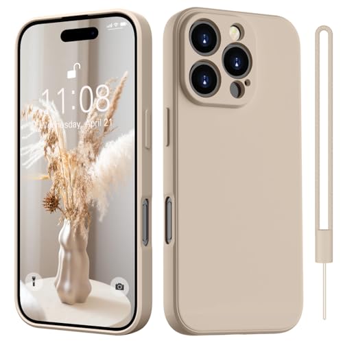 HGH für iPhone 16 Pro Hülle Silikon mit Lanyard, Handyhülle für iPhone 16 Pro Dünn Rundumschutz mit Microfiber-Innenfutter Kratzfest Schutzhülle Cover Hülle für iPhone 16 Pro 6.3" Khaki HGH für iPhone 16 Pro Hülle Silikon mit Lanyard, Handyhülle für iPhone 16 Pro Dünn Rundumschutz mit Microfiber-Innenfutter Kratzfest Schutzhülle Cover Hülle für iPhone 16 Pro 6.3" Khaki von HGH