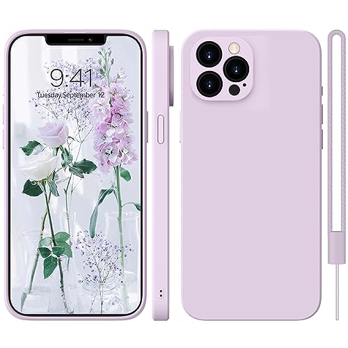HGH iPhone 11 Pro Max Hülle Silikon mit Band, Handyhülle iPhone 11 Pro Max Case Microfiber-Innenfutter iPhone 11 Pro Max Shockproof Kameraschutz Schutzhülle iPhone 11 Pro Max Hülle Dünn,Lila von HGH