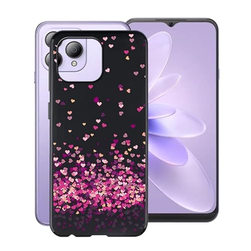 HGJTF Hülle für Cubot P80 (6.58"), Stoßfeste Kratzfeste Handyhülle Case, Dünn Weiche TPU Bumper (Anti-Fingerabdruck) Schutzhülle Tasche für Cubot P80 - Rotes Herz von HGJTF