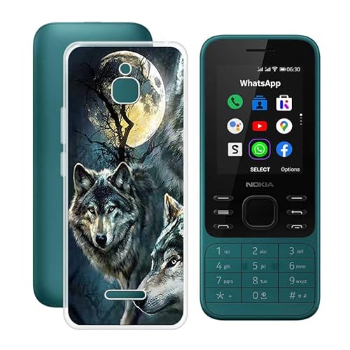 HGJTF Hülle für Nokia 6300 4G (2.4"), Ultra Dünn Transparent Weiche TPU Schutzhülle Case, Stoßfest Anti-Kratzer Bumper Handyhülle Cover für Nokia 6300 4G - WMA29 von HGJTF