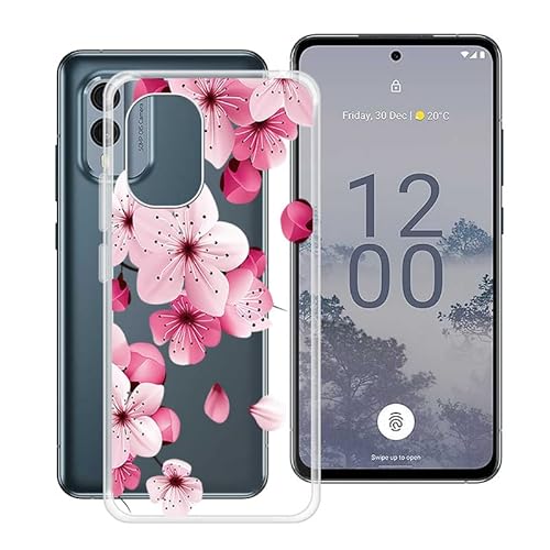 HGJTF Hülle für Nokia X30 (6.43"), Ultra Dünn Transparent Weiche TPU Schutzhülle Case, Stoßfest Anti-Kratzer Bumper Handyhülle Cover für Nokia X30 - WM113 von HGJTF