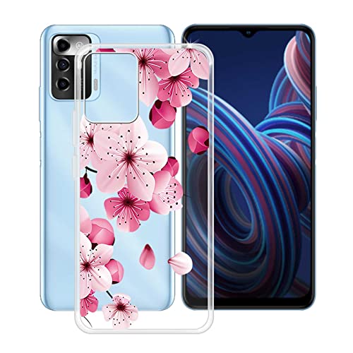 HGJTF Hülle für ZTE Blade A72 5G (6.52"), Ultradünn Transparent Kratzfest Weiche Silikon Handyhülle Tasche, Stoßfest TPU Bumper Case Cover Schutzhülle für ZTE Blade A72 5G - WM113 von HGJTF