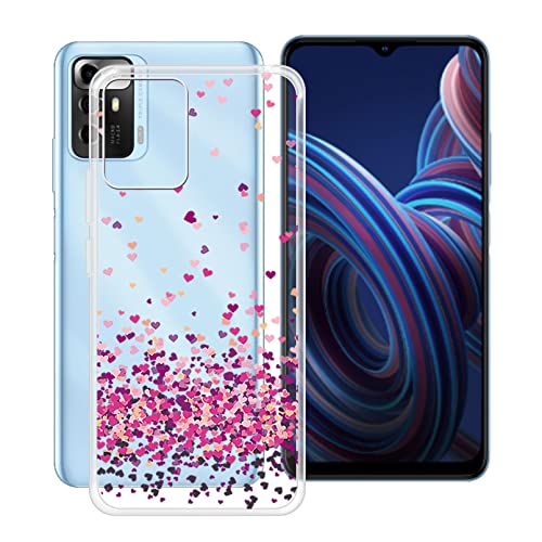 HGJTF Hülle für ZTE Blade A72 5G (6.52"), Ultradünn Transparent Kratzfest Weiche Silikon Handyhülle Tasche, Stoßfest TPU Bumper Case Cover Schutzhülle für ZTE Blade A72 5G - WM85 von HGJTF