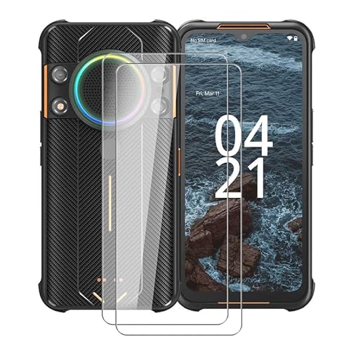 HGJTF Schutzfolie für AGM H5 (6.52"), [2 Stück Display Schutzfolie aus Gehärtetem Glasfolie mit Härtegrad 9H], Ultradünner blasenfreier HD-Schutzfilm für AGM H5 von HGJTF