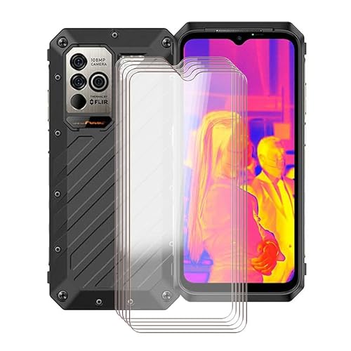 HGJTF Schutzfolie für Ulefone Power Armor 18T 5G (6.58"), [5 Stück Display Schutzfolie aus Gehärtetem Glasfolie mit Härtegrad 9H], Ultradünner blasenfreier HD-Schutzfilm für Ulefone Power Armor 18T 5G von HGJTF