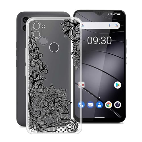 HGJTF für Gigaset GS5 Lite Hülle (6.3"), Ultra Dünn Silikon Bumper Stoßfest Handyhülle Schale Tasche, Transparent Weiche TPU Anti-Kratzer Cover Schutzhülle für Gigaset GS5 Lite - WM108 von HGJTF