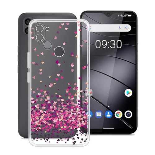 HGJTF für Gigaset GS5 Lite Hülle (6.3"), Ultra Dünn Silikon Bumper Stoßfest Handyhülle Schale Tasche, Transparent Weiche TPU Anti-Kratzer Cover Schutzhülle für Gigaset GS5 Lite - WM85 von HGJTF