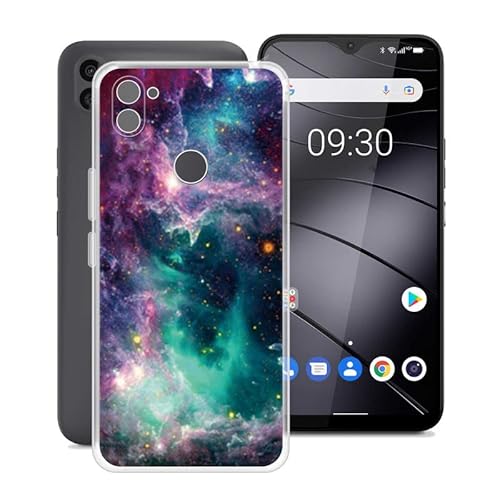 HGJTF für Gigaset GS5 Lite Hülle (6.3"), Ultra Dünn Silikon Bumper Stoßfest Handyhülle Schale Tasche, Transparent Weiche TPU Anti-Kratzer Cover Schutzhülle für Gigaset GS5 Lite - WMA33 von HGJTF