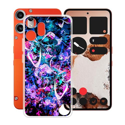 HGJTFANY Hülle für Nothing CMF Phone 2 Pro (6.77"), Transparent Stoßfest Weiche Silikon Handyhülle Case für Nothing CMF Phone 2 Pro Ultra Dünn Anti-Kratzer TPU Schutzhülle Cover - XT112 von HGJTFANY
