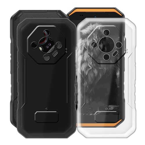 HGJTFANY Hülle für Ulefone Armor X32 Pro (5.65 Zoll), Ultra Dünn Stoßfest Weiche Silikon Case, Flexibel TPU Bumper Tasche Schutzhülle für Ulefone Armor X32 Pro - Schwarz + Transparent Handyhülle von HGJTFANY