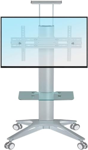HGOuhK Mobiler TV-Ständer, mobiler TV-Wagen auf Rädern, TV-Ständer, Heim-Boden-zu-Decke, mobiler LCD-TV-Ständer, mobiler TV-Wagen auf Rädern von HGOuhK