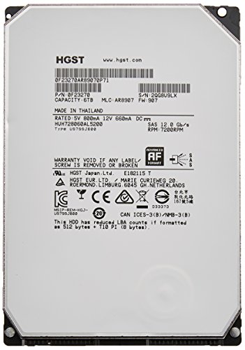 HGST Ultrastar He8 6TB Serial ATA III Interne Festplatte -Interne Festplatten (6TB, Serial ATA III, 7200 RPM, 3.5", HDD, 128 MB) von HGST