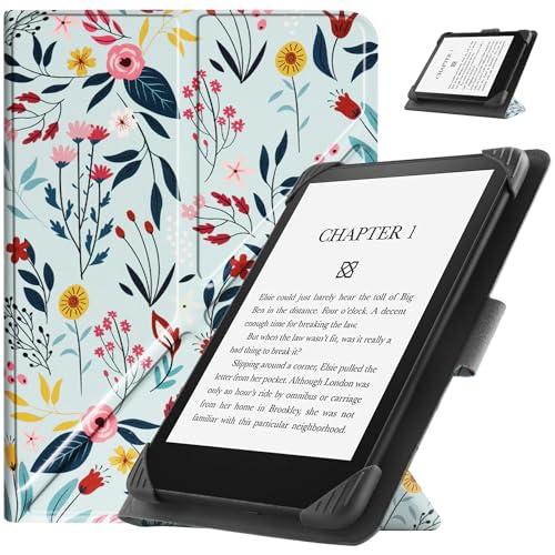 HGWALP Universal Hülle für 6.8 Zoll 7 Zoll eBook Reader, Slim PU Folio Hülle Cover mit Ständer für 6.8" 7" Paperwhite E-Readers-Spring Bloom HGWALP Universal Hülle für 6.8 Zoll 7 Zoll eBook Reader, Slim PU Folio Hülle Cover mit Ständer für 6.8" 7" Paperwhite E-Readers-Spring Bloom von HGWALP