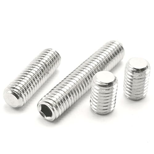 #6-32 UNC Gewindestifte mit Innensechskant, Gewindestifte, 100 Stück (#6-32 x 3/8 Zoll) von HH FASTENERS