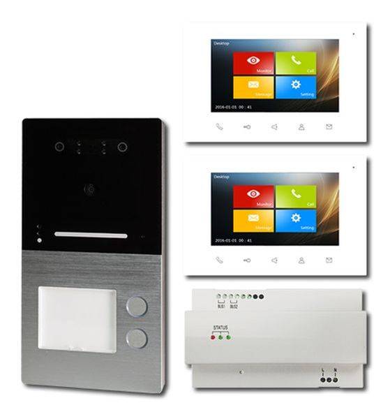 Villa Videosprechanlage Villa AP Set 2FI AP 2-Familien m.integr. Gesichterkennung Villa Videosprechanlage Villa AP Set 2FI AP 2-Familien m.integr. Gesichterkennung von HHG GmbH