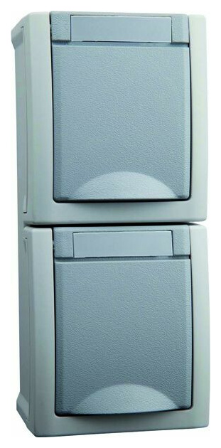 HHG 90591086-DE Schuko Steckdose 2fach senkr HHG 90591086-DE Schuko Steckdose 2fach senkr von HHG
