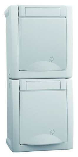 HHG 90591186-DE Schuko Steckdose 2fach senkr HHG 90591186-DE Schuko Steckdose 2fach senkr von HHG