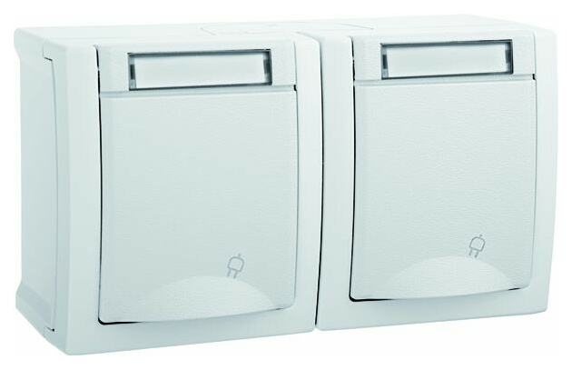 HHG 90591188-DE Schuko Steckdose 2fach waagr HHG 90591188-DE Schuko Steckdose 2fach waagr von HHG