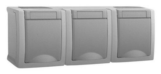HHG 90591498-DE Schuko Steckdose 3fach waagr HHG 90591498-DE Schuko Steckdose 3fach waagr von HHG