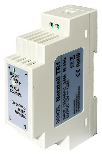 HHG TR1 Netzgerät 12V DC, 1,0A HHG TR1 Netzgerät 12V DC, 1,0A von HHG